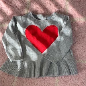 Gap baby girls valentines sweater